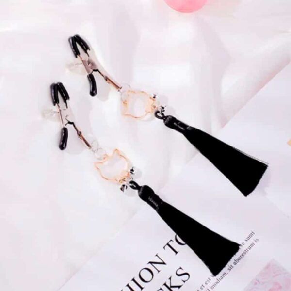 Bound Justerbare Brystklemmer med Frynser - Lyserød