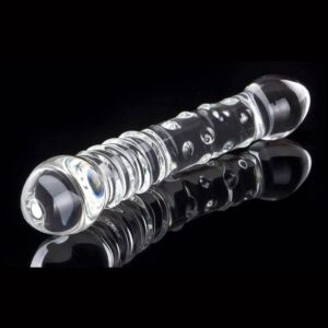 Celestials Transparent Glas Dobbelt Dildo