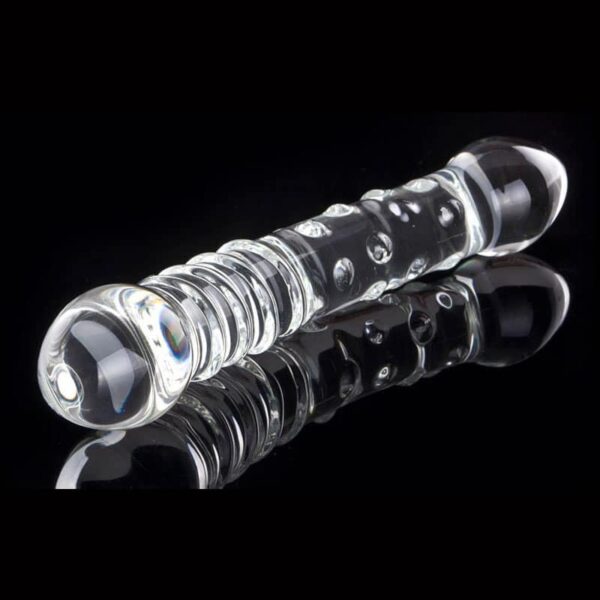 Celestials Transparent Glas Dobbelt Dildo