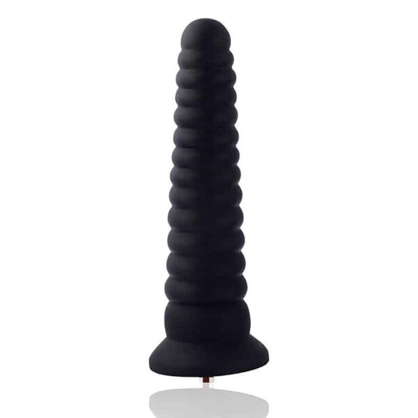 HiSmith KlicLok Sort Anal Dildo til Sexmaskine 25 cm