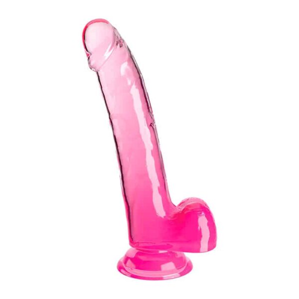 King Cock Clear Realistisk Dildo 23 cm - Pink