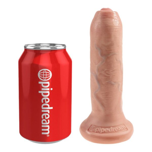 King Cock Uncut Realistisk Dildo 16,5cm