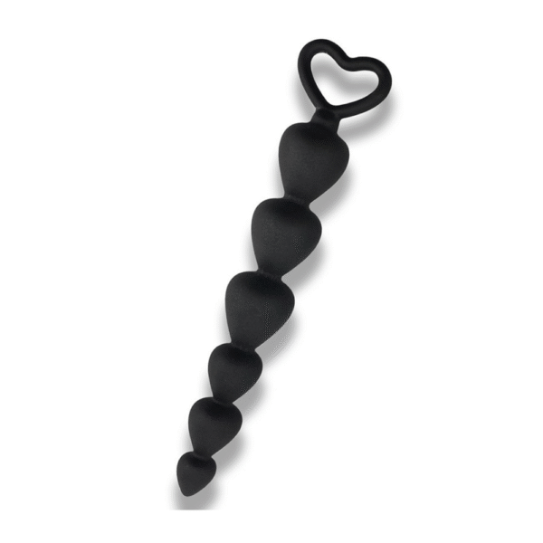 Kink - Analkæde med 6 Hjerteformet Kugler