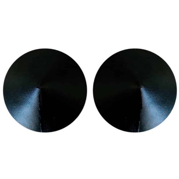 Kinky Diva PU Læder Nipple Covers Sort