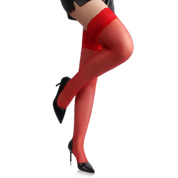 LoveLii Mariella Strømpe til Hofteholder Rød