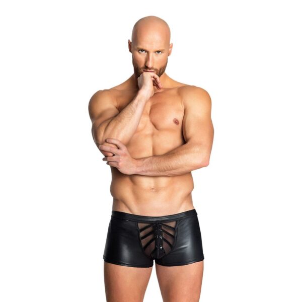 Noir Handmade Shorts med gennemsigtig front-5XL