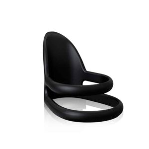 Pleaser Mac Silikone Penisring Sort