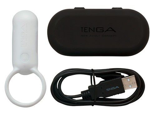 TENGA SVR - Penisring Med Vibration-Hvid