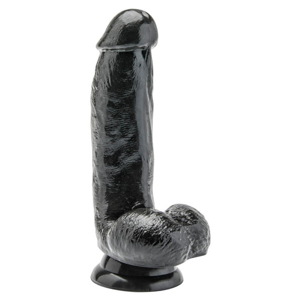 Toy Joy Get Real Sort Dildo med Kugler 15cm