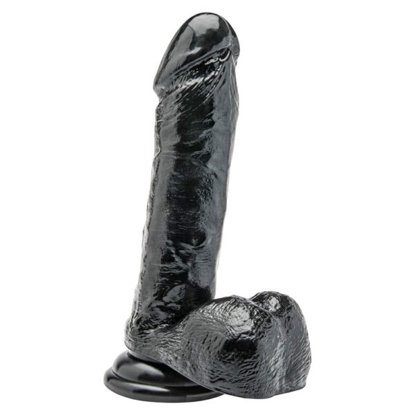 Toy Joy Get Real Sort Dildo med Kugler 18cm