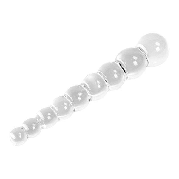 Kiotos Glas Dildo med Kugler